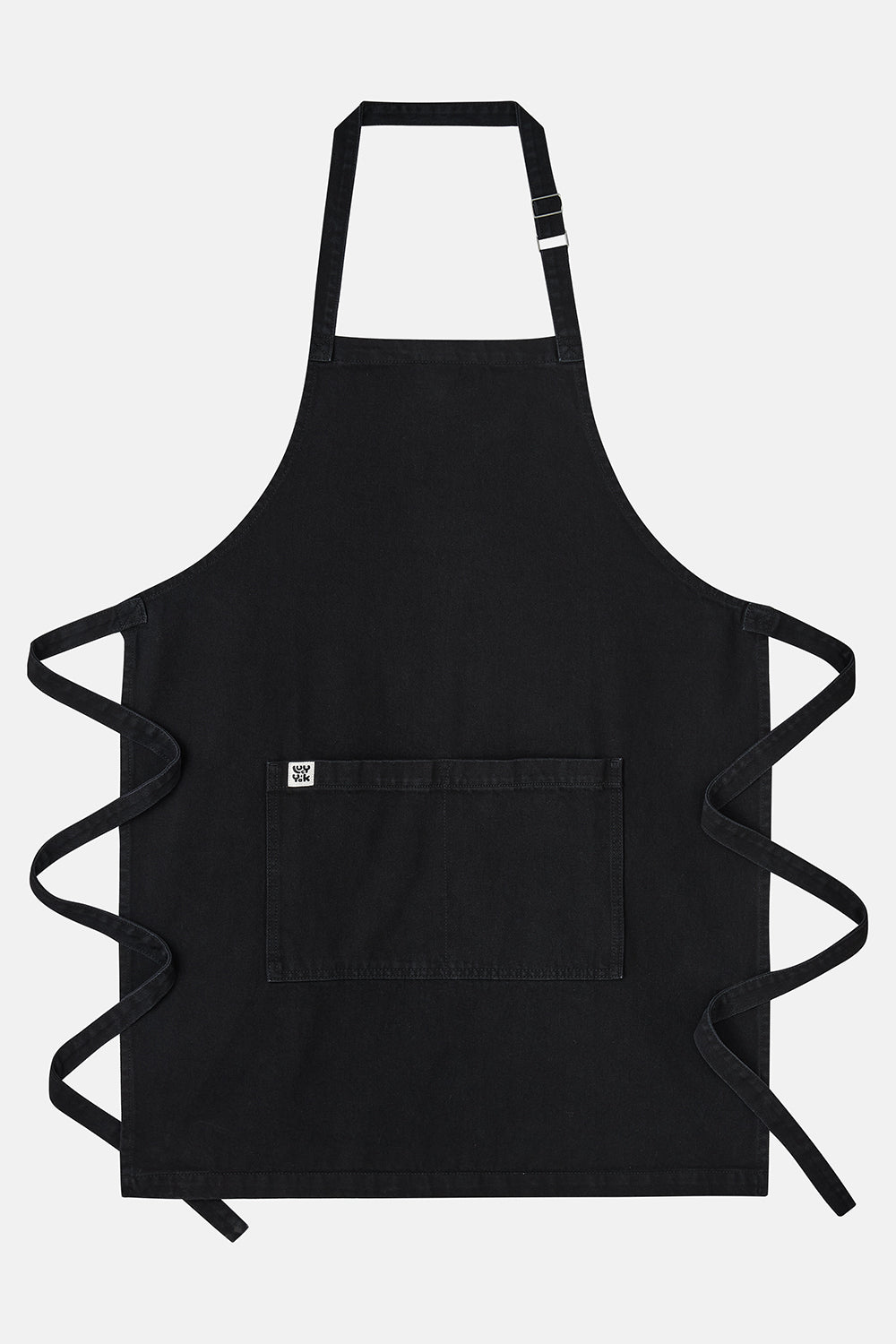 Amaia - Heavyweight Apron Organic Cotton Denim in Washed Black