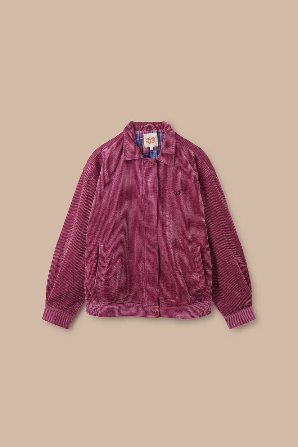 Devan - Jacket Organic Cotton Corduroy in Burgundy