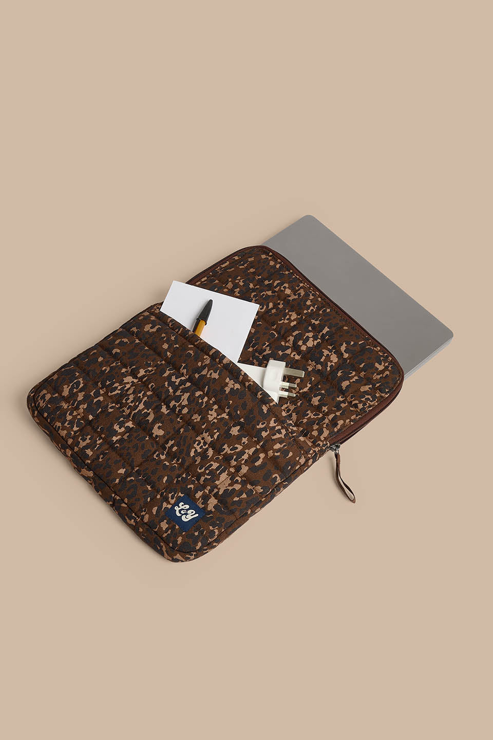 Emery - 13" Laptop Case Organic Cotton in Animal