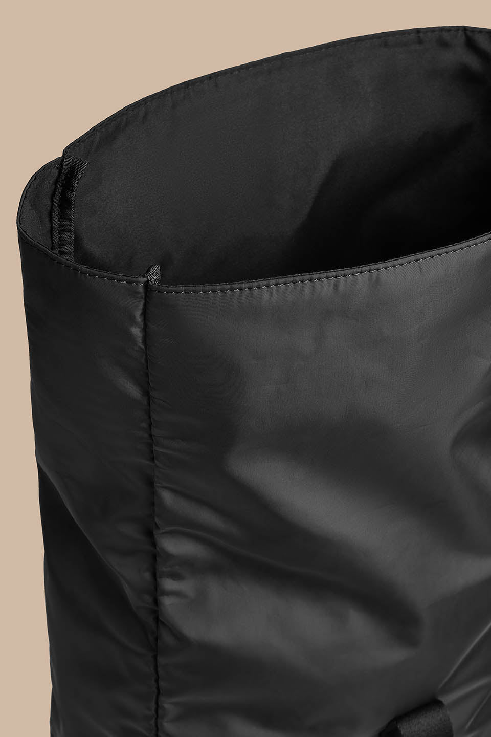 Jenson - Roll Top Backpack Recycled Polyester in Black