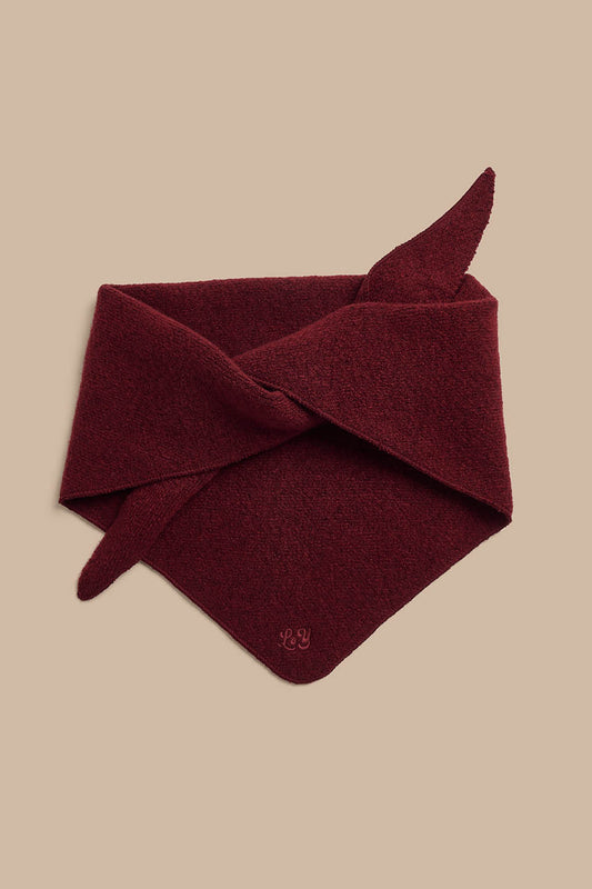 Loki - Neck Scarf Recycled Polyester in Burgundy