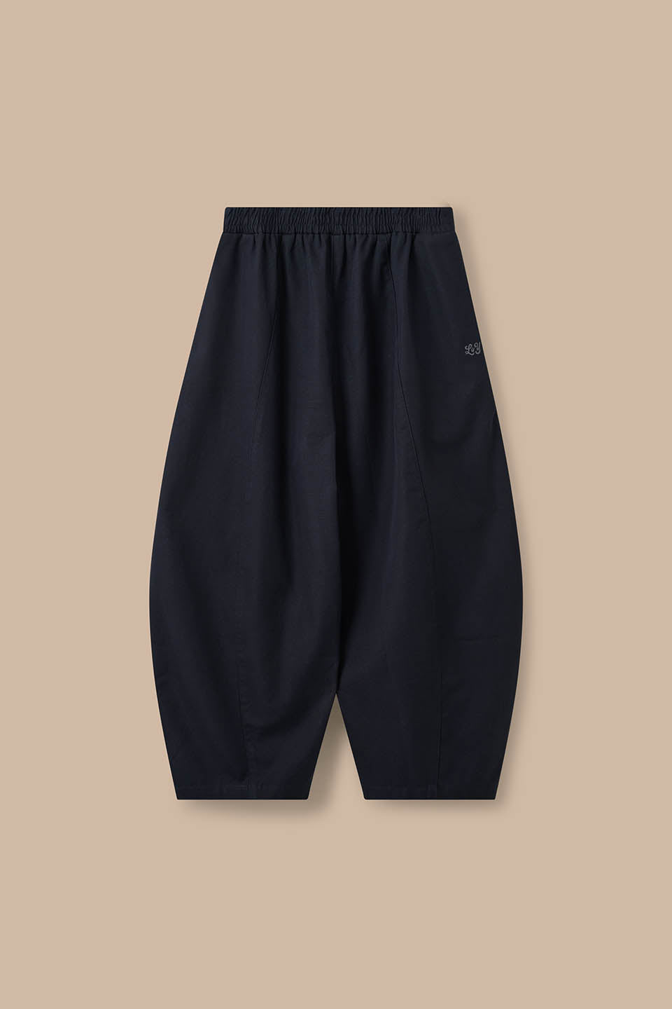 Obregon - Barrel Leg Trousers Organic Cotton in Black