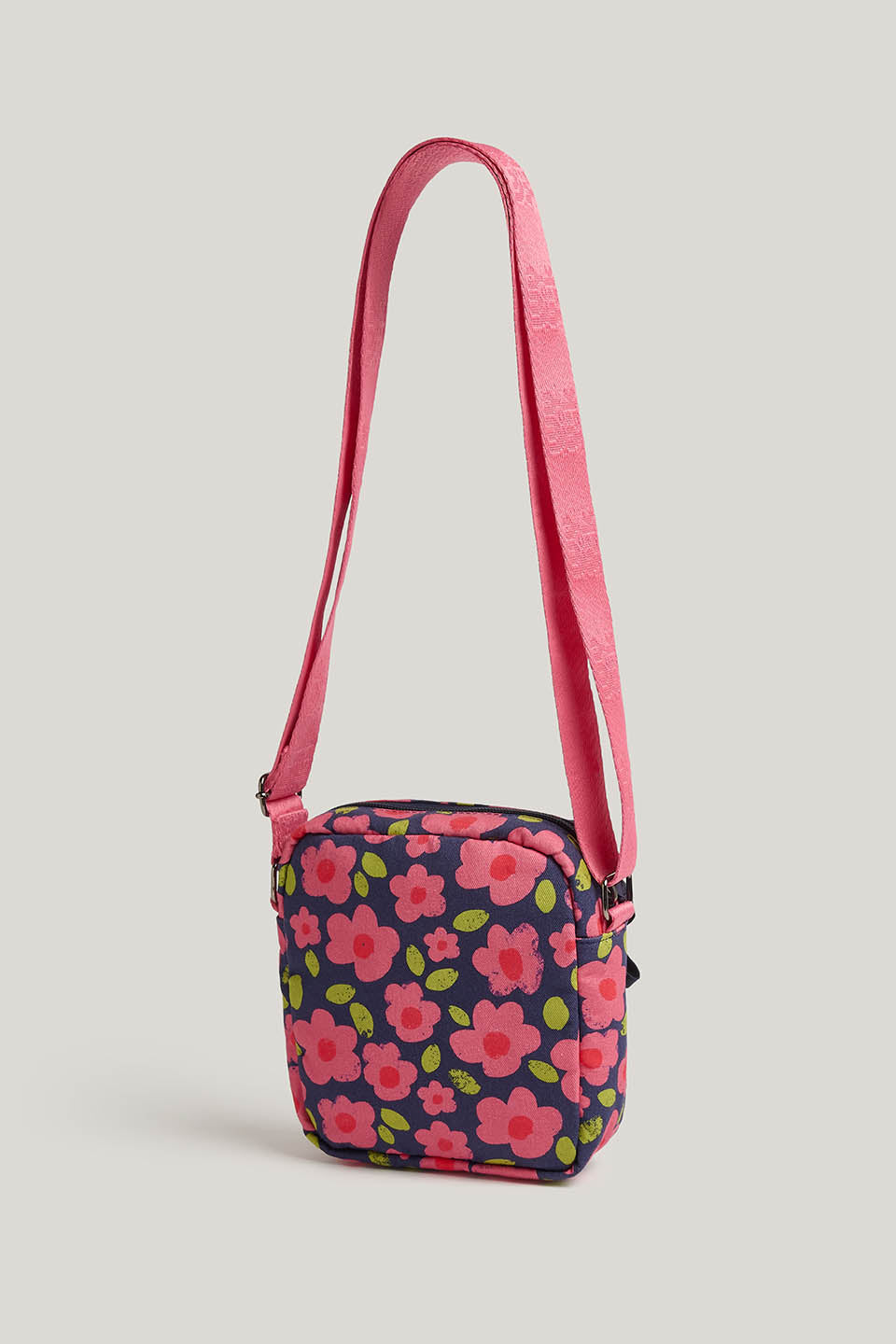 Roxton - Crossbody Bag Organic Cotton in Pink Floral