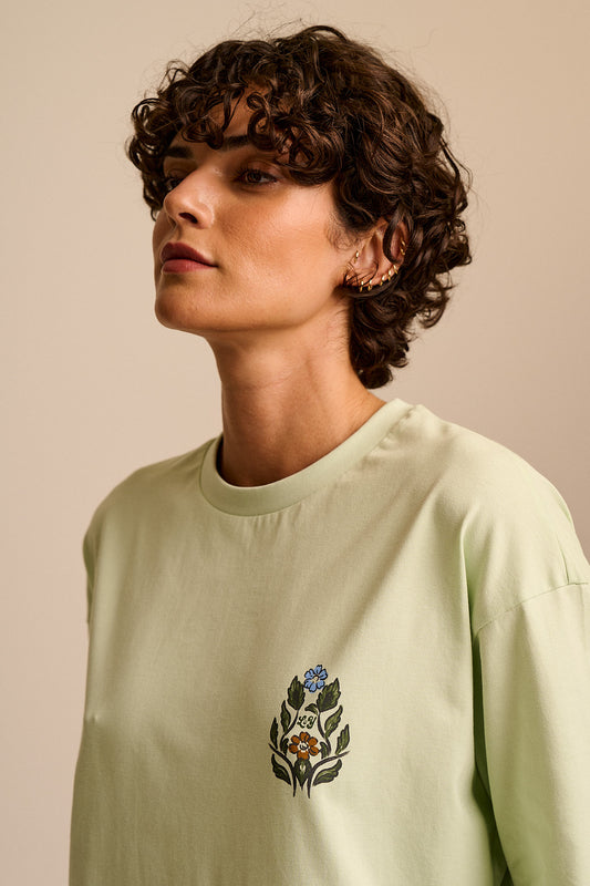 Benny - Oversized T-Shirt Organic Cotton in Marrakech Floral Print