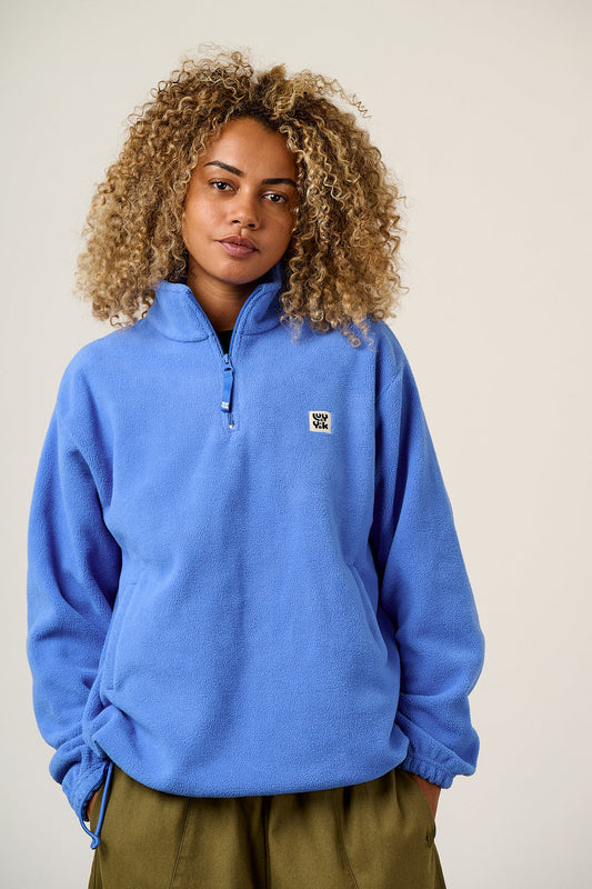 Stevie - Polar Fleece Recycled Polyester in Blue
