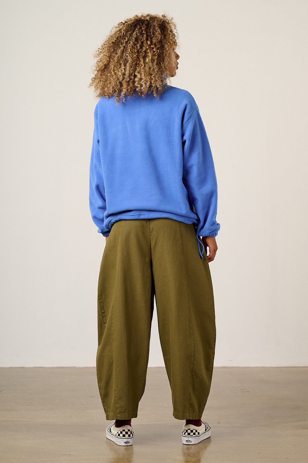 Stevie - Polar Fleece Recycled Polyester in Blue