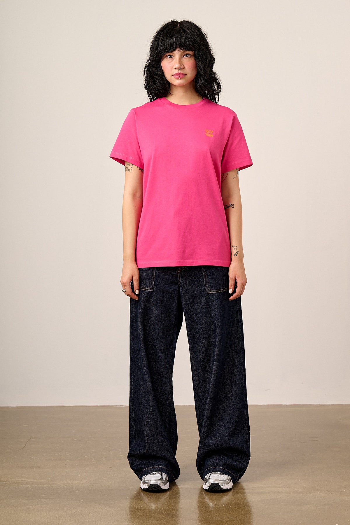 Denver - T-Shirt Organic Cotton in Beetroot Pink