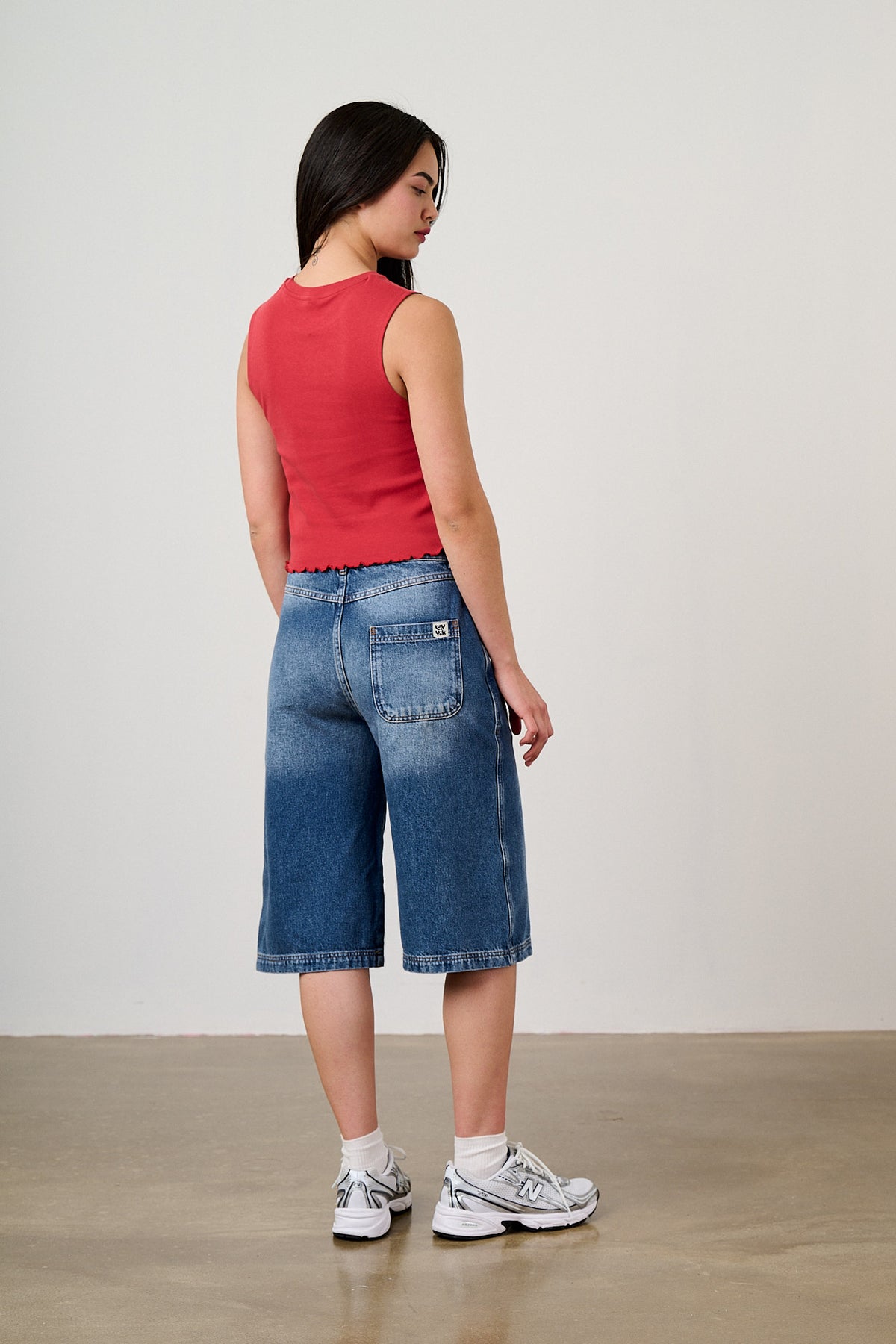 Etta - Sleeveless Tank Top Organic Cotton in Red