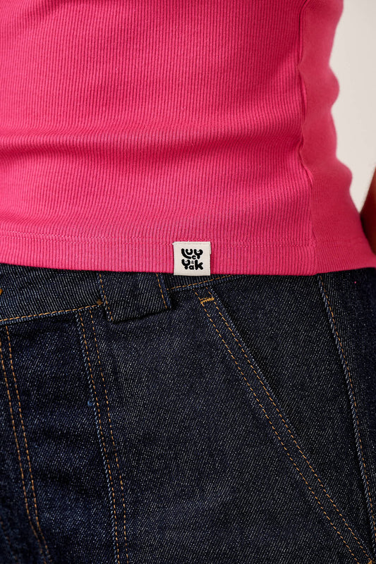 Gracie - T-Shirt Organic Cotton in Fuchsia Rose