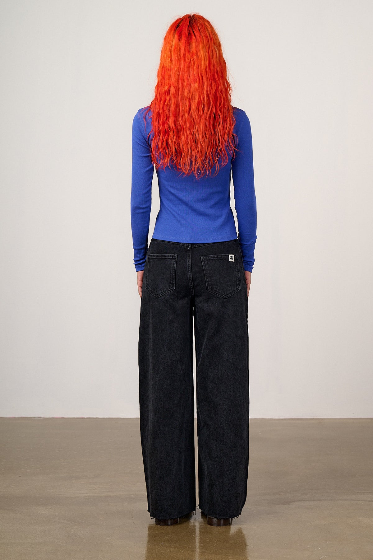 Grayson - Long Sleeve Top Cotton in Dazzling Blue