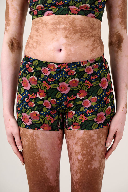 Kit - Boxer Shorts Viscose in Black Marie Print