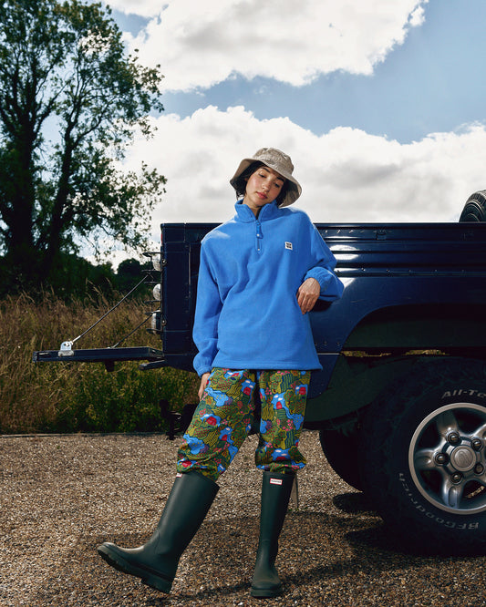 Alexa - Tapered Leg Trousers Organic Cotton in Farmyard Scene