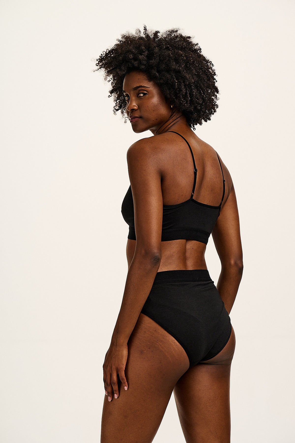 Cora - Bikini Briefs Viscose Blend in Black
