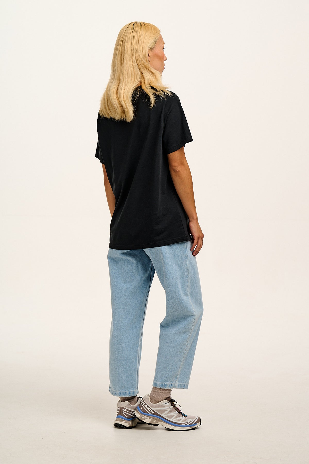 Denver - Cotton T-Shirt in Black