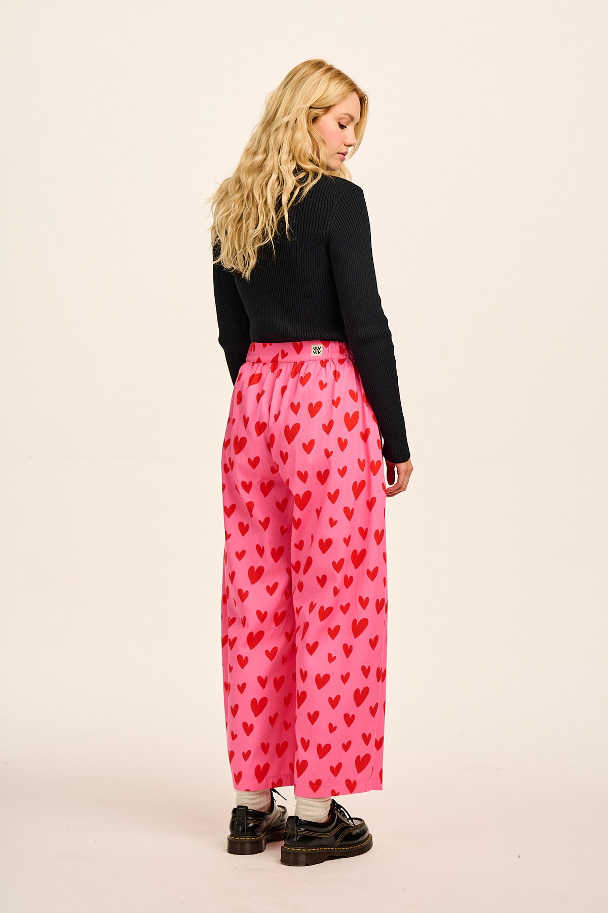Beau - Barrel Leg Trousers Organic Cotton in Cupid