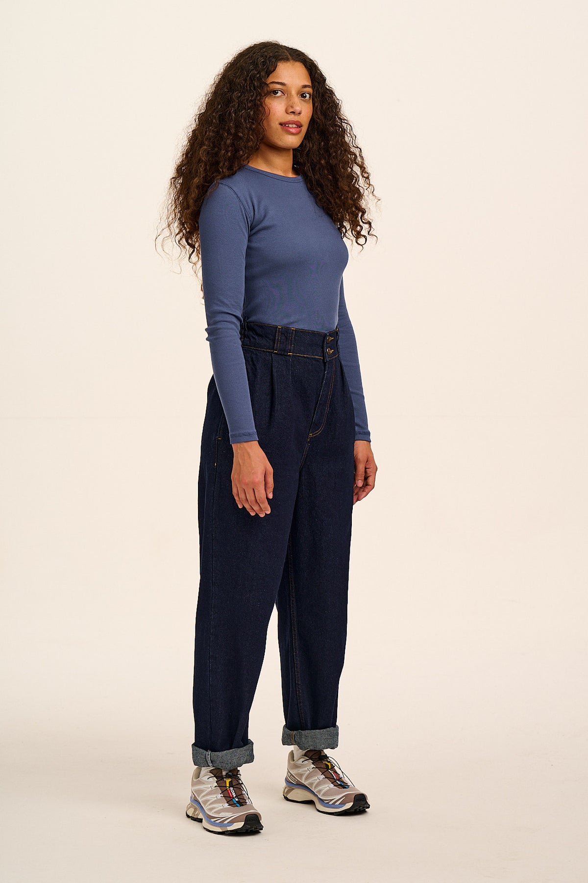 Addison - High Waist Jeans Organic Cotton Denim in Indigo