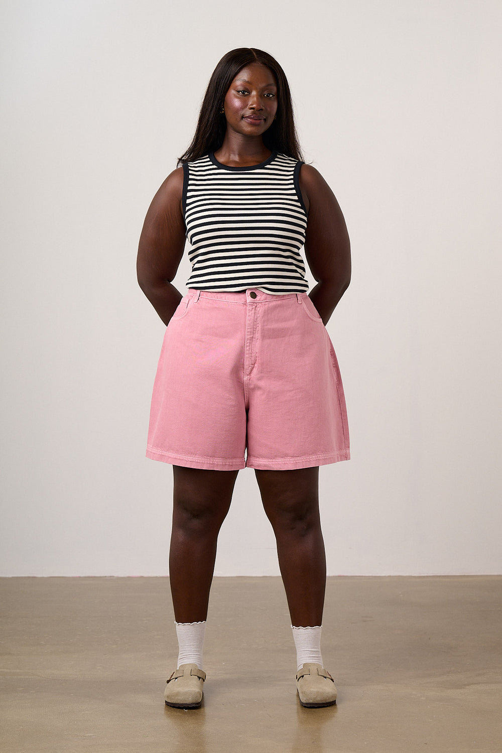 Lexi - Denim Short in Cashmere Rose Wash