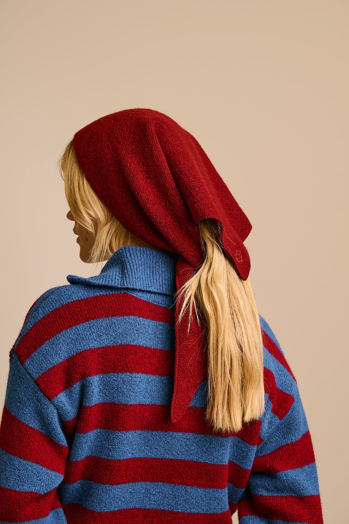 Loki - Neck Scarf Recycled Polyester in Burgundy