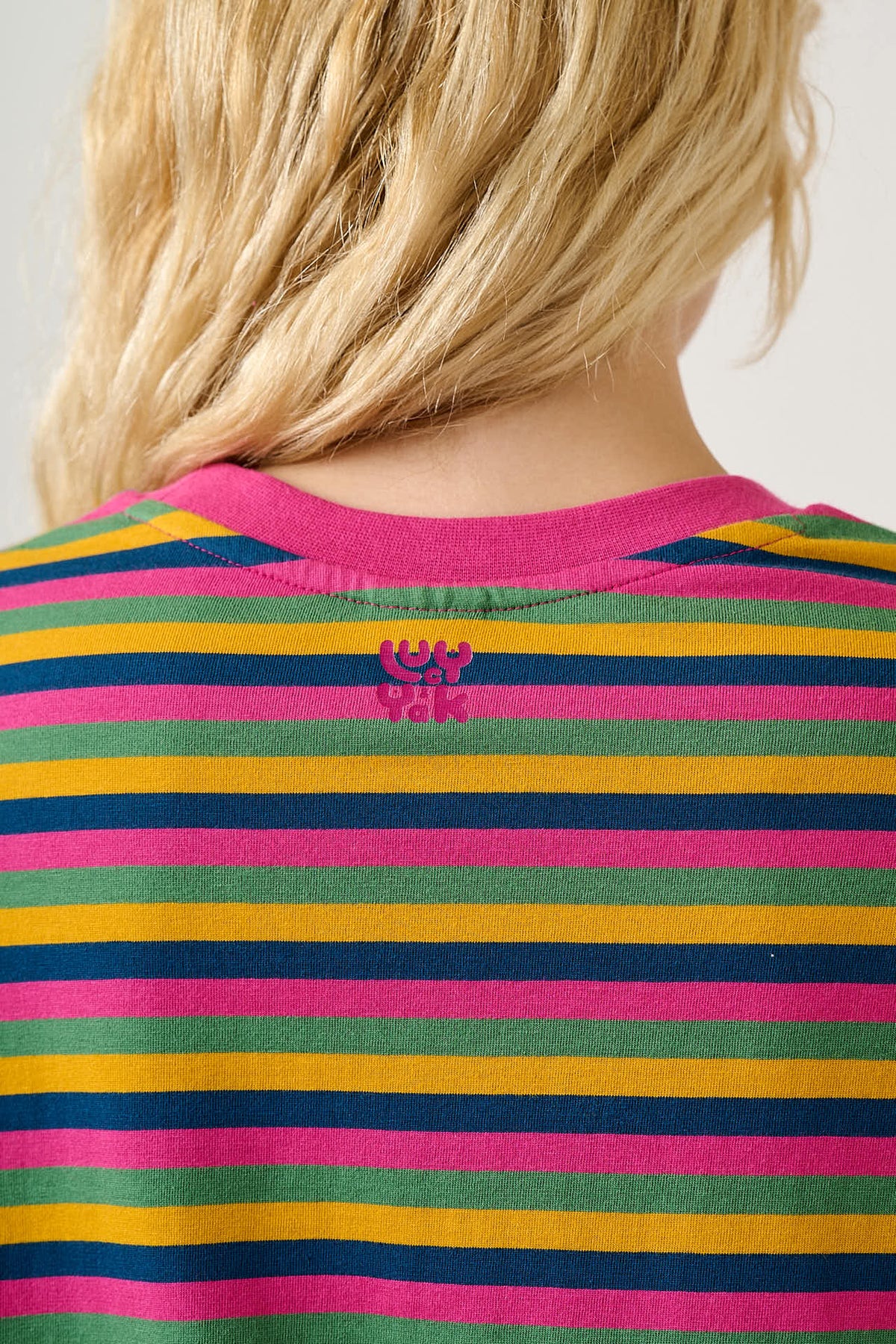 Mysen - Long Sleeve T-Shirt Organic Cotton in Rainbow Stripe