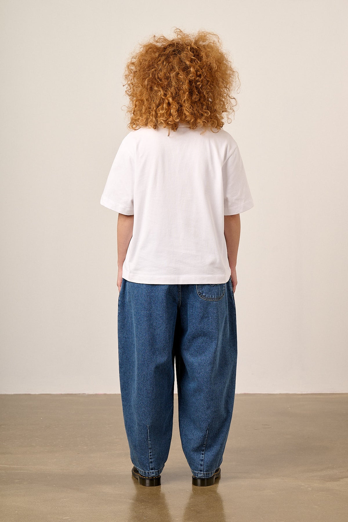 Noa - Boxy T-Shirt - Organic Cotton in White Bodies Print