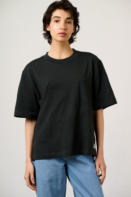 Noa - Boxy T-Shirt Organic Cotton in Charcoal