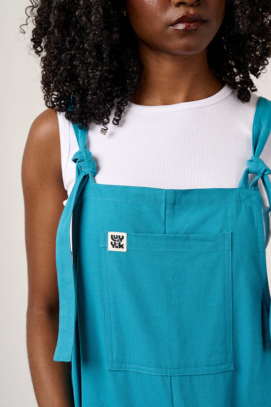 Original - Cotton Dungarees in Pagoda Blue