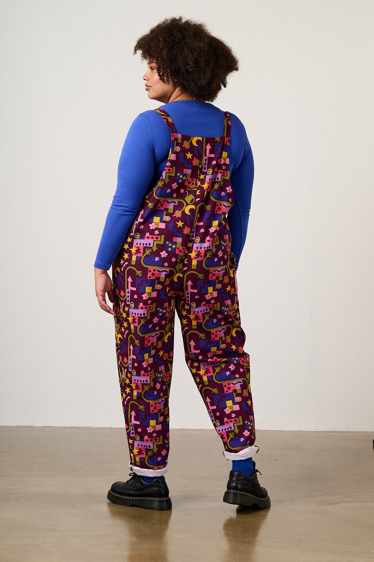 Original - Straight Leg Dungarees Organic Cotton in Pin It Polly & Yak