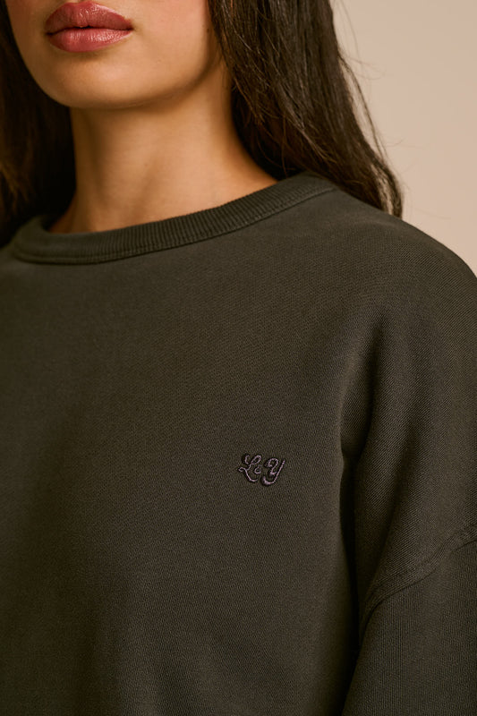 Ravi - Heavyweight Sweatshirt Organic Cotton in Charcoal