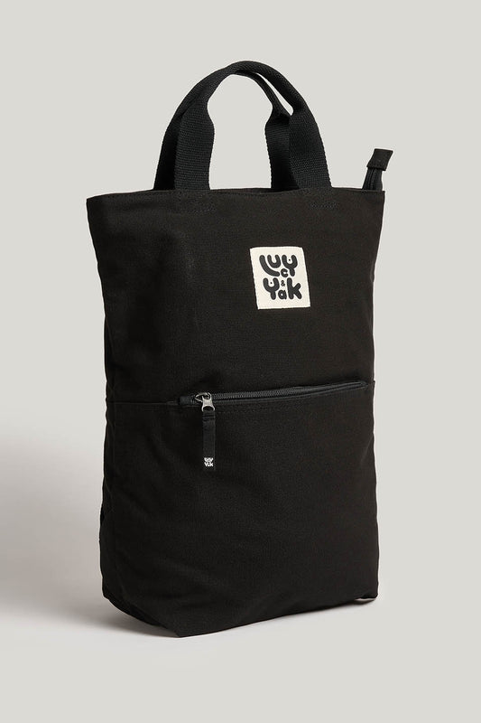 Dylan - Backpack Organic Cotton Canvas in Black