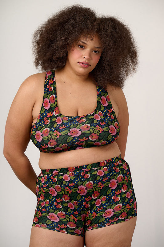Emil - Crop Top Viscose in Black Marie