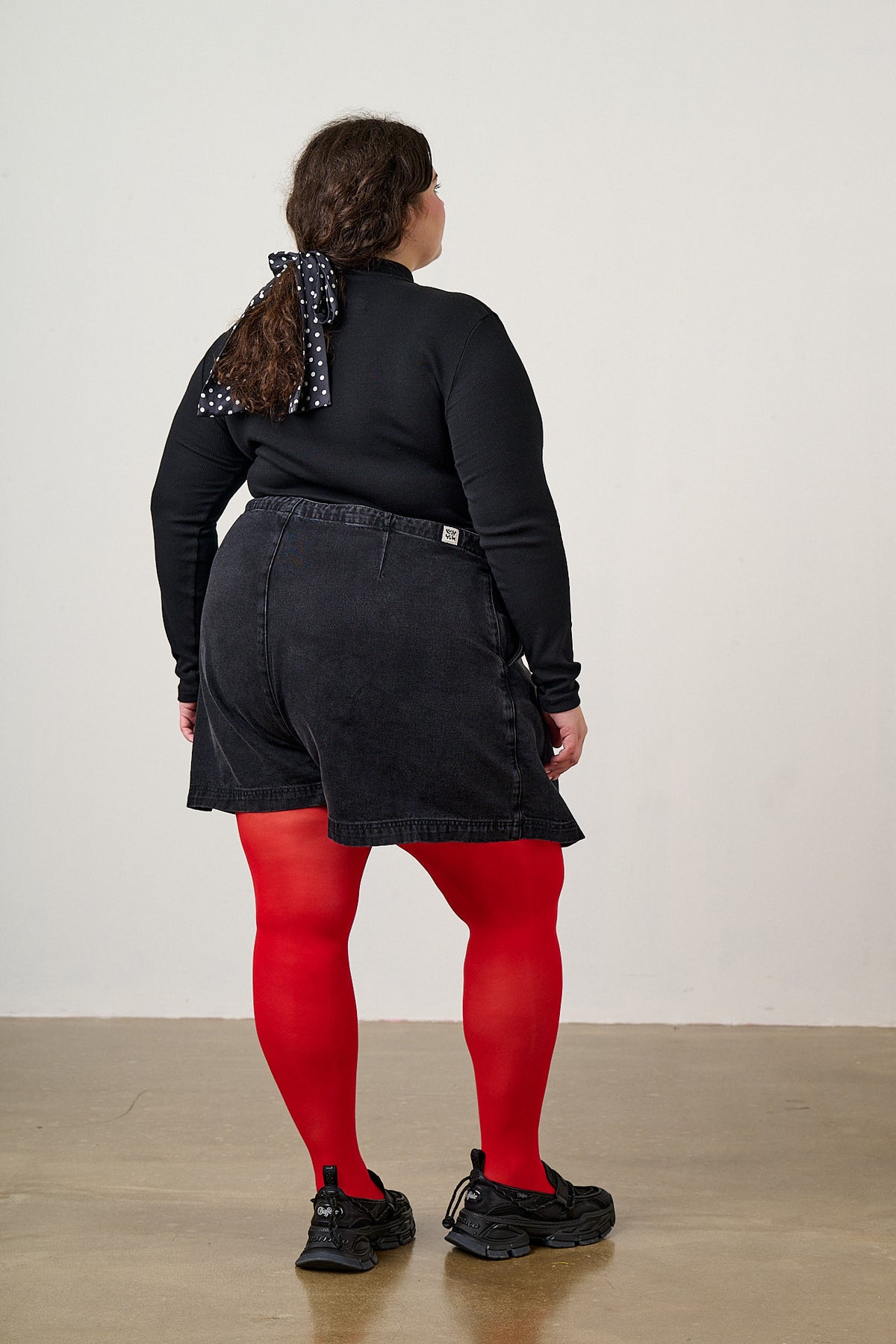 Veeda - Skort Organic Cotton Denim in Black Wash