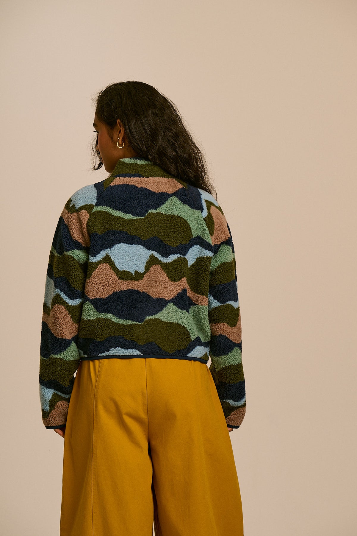 Finley - Borg Fleece Jacket Recycled Polyester in Rolling Hills