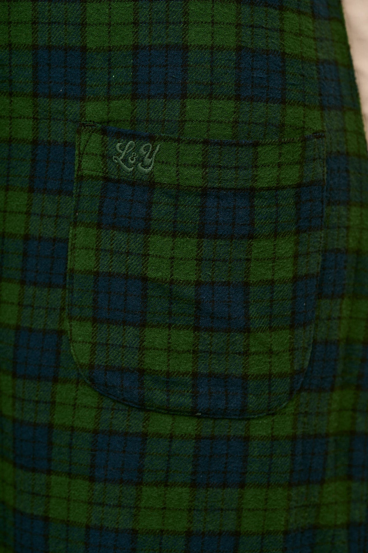 Ara - Organic Cotton Brushed Dungarees in Wilderness Tartan