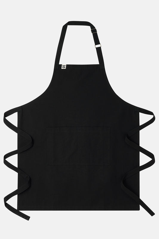 Amaia - Midweight Apron Organic Cotton in Black
