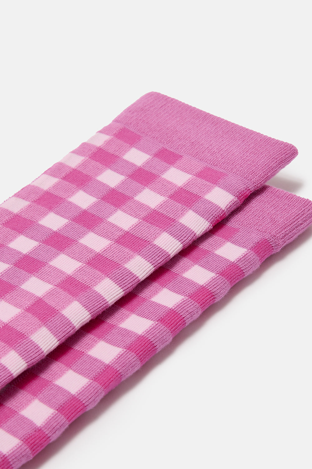 JoJo - Ankle Socks Organic Cotton Blend in Pink Check