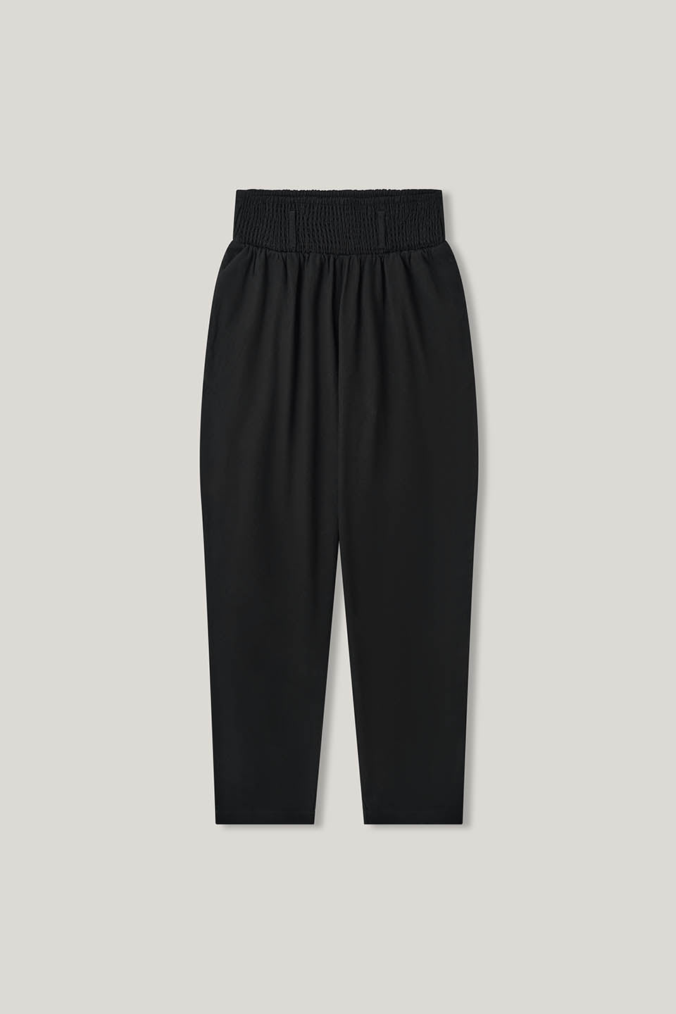 Alexa - Tapered Leg Trousers Organic Cotton in Black