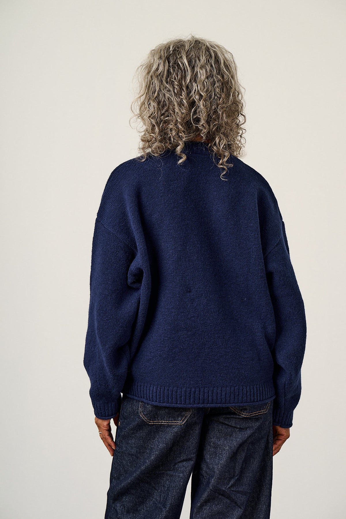 Areum - Oversized Jumper Recycled Polyester Knit in Sunflower