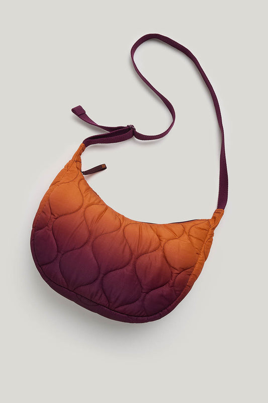 Bryony - Crossbody Quilted Bag Recycled Polyester in Orange Ombre