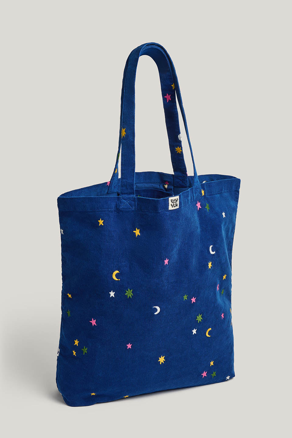 Catalina - Organic Cotton Oversized Tote in Confetti Star Print