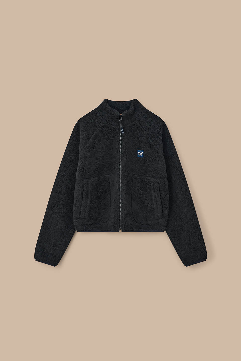Finley - Borg Fleece Jacket Recycled Polyester in Black