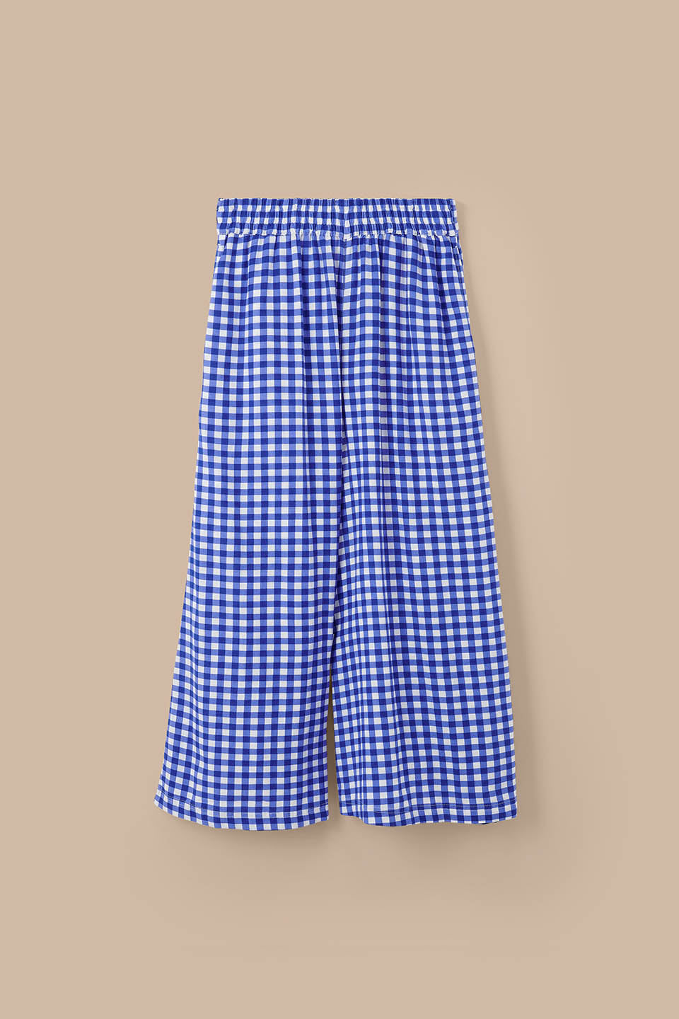 Chase - Culotte Trousers ECOVERO Viscose Blend in Blue Check