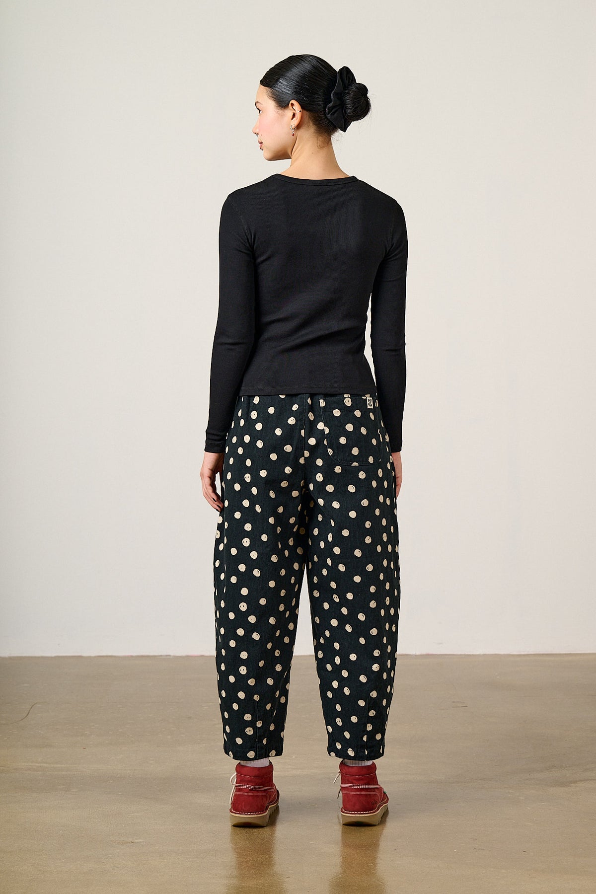 Grayson - Long Sleeve Top Cotton in Black