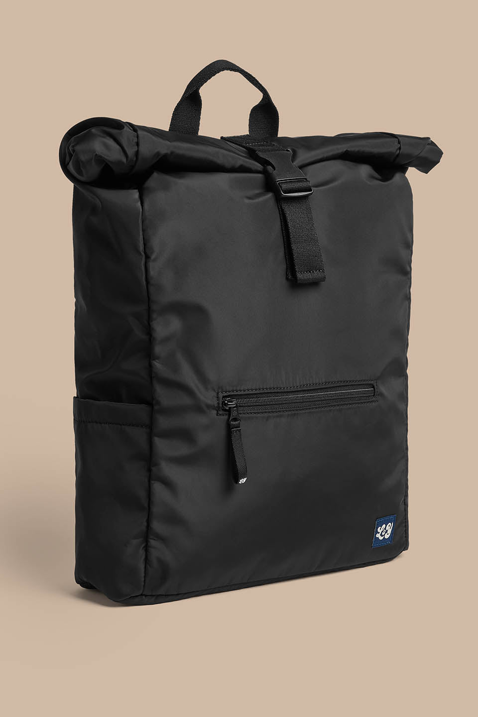 Jenson - Roll Top Backpack Recycled Polyester in Black