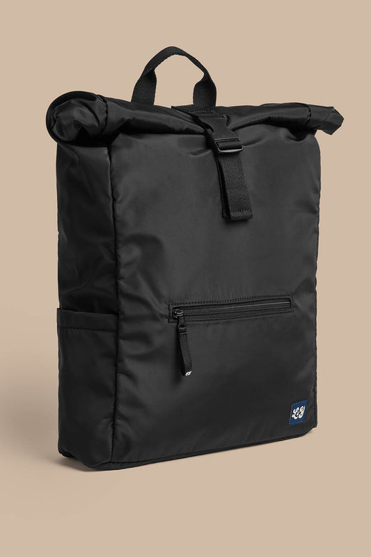 Jenson - Roll Top Backpack Recycled Polyester in Black