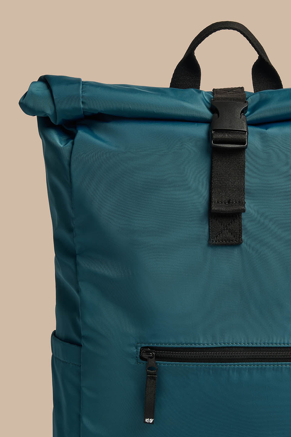 Jenson - Roll Top Backpack Recycled Polyester in Teal