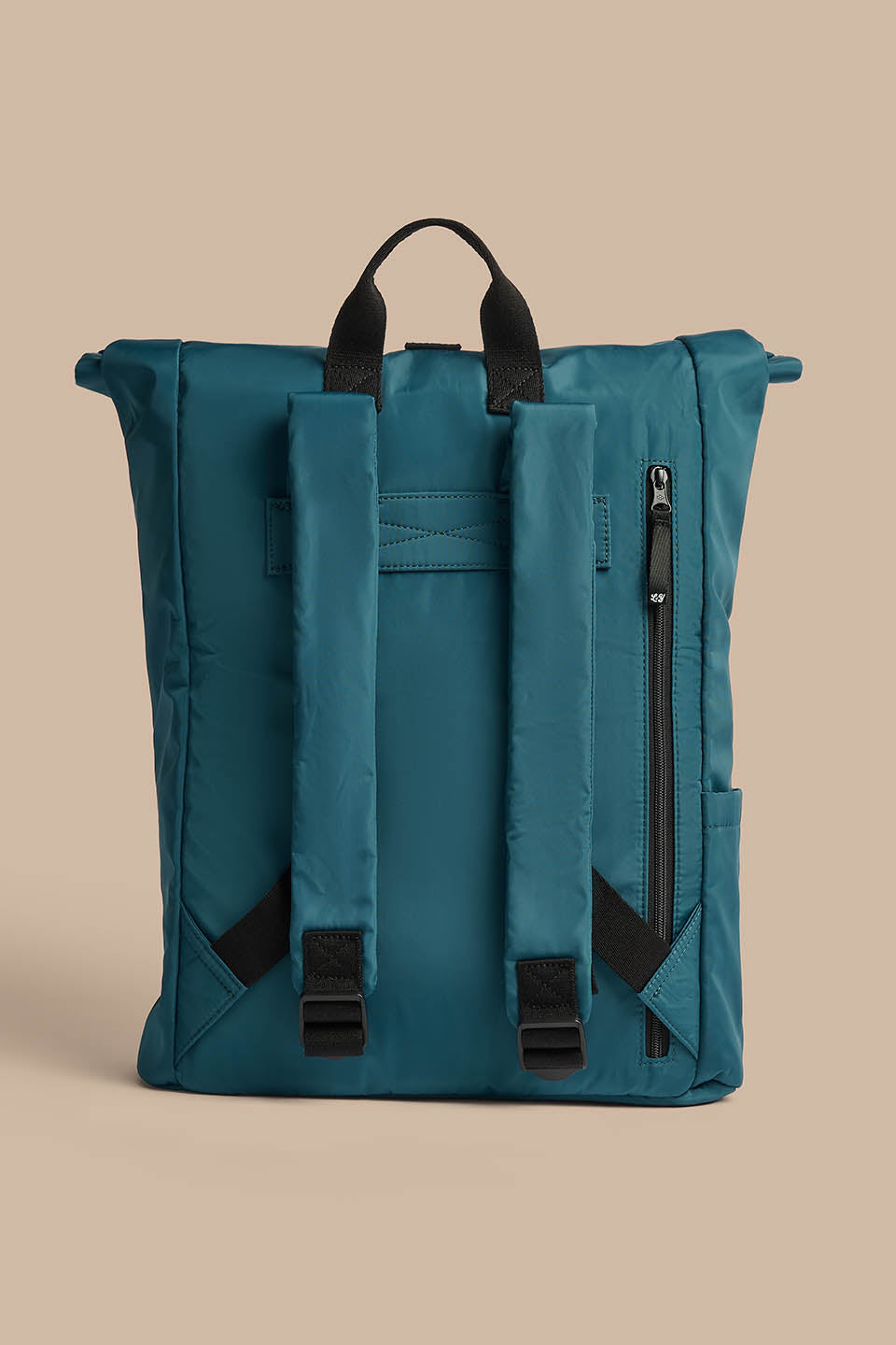 Jenson - Roll Top Backpack Recycled Polyester in Teal