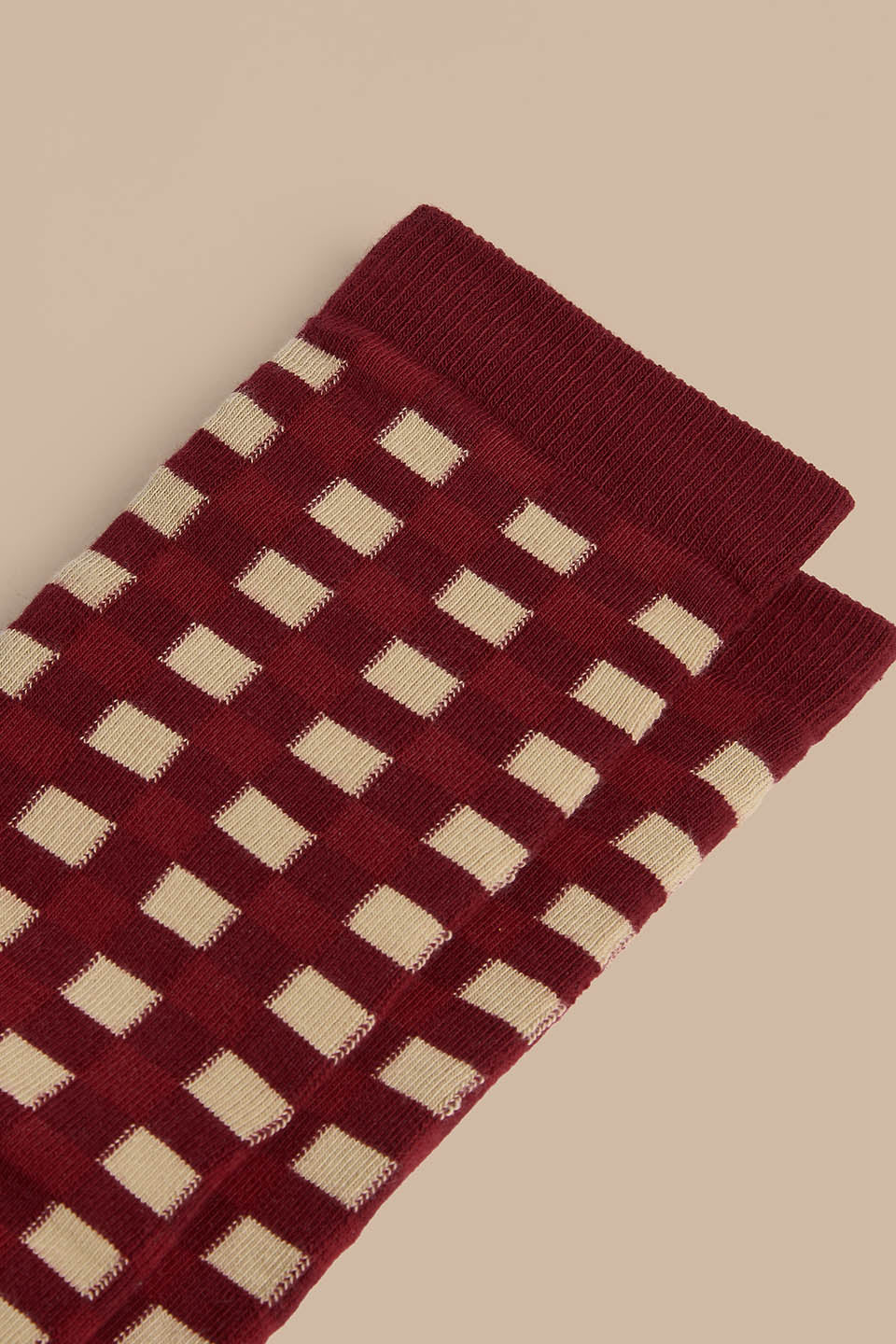 JoJo - Ankle Socks Organic Cotton in Red Gingham