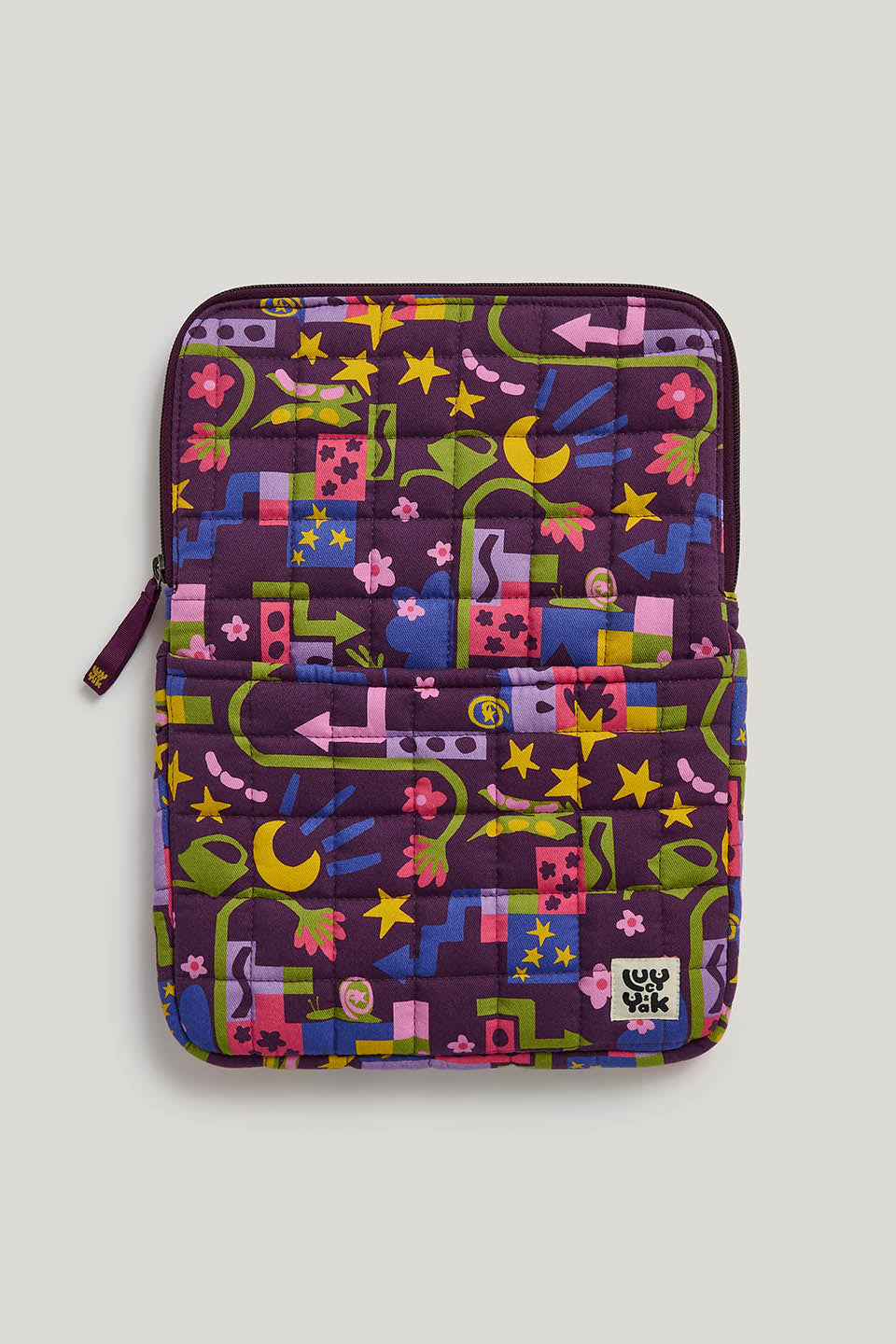 Emery - 13" Laptop Case Organic Cotton in Pin It Polly & Yak