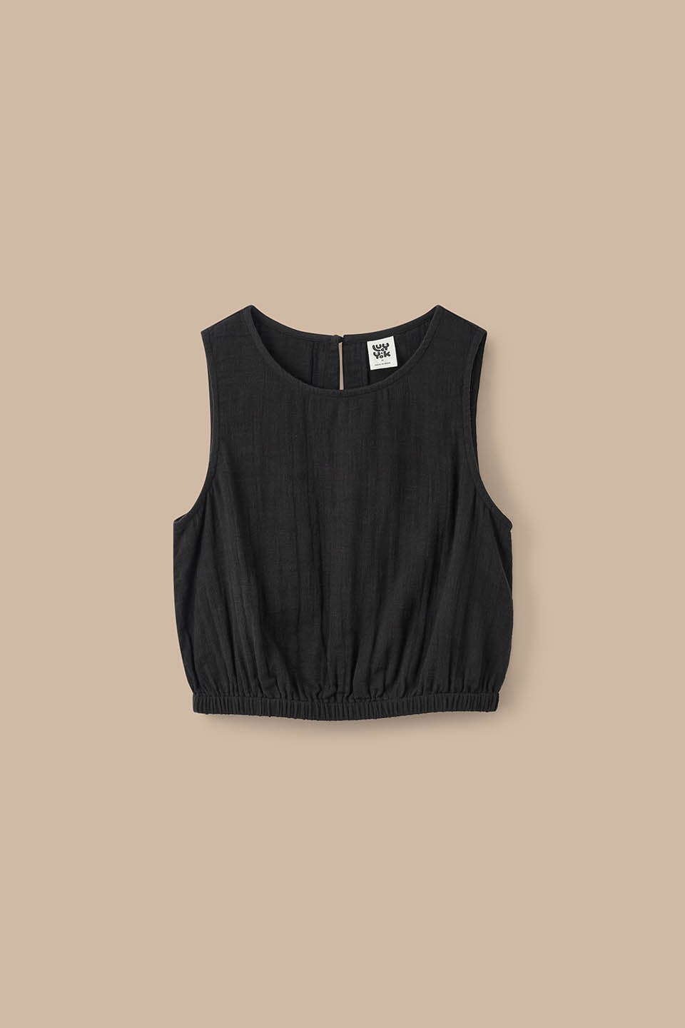 Lumi - Cropped Top Organic Cotton in Black