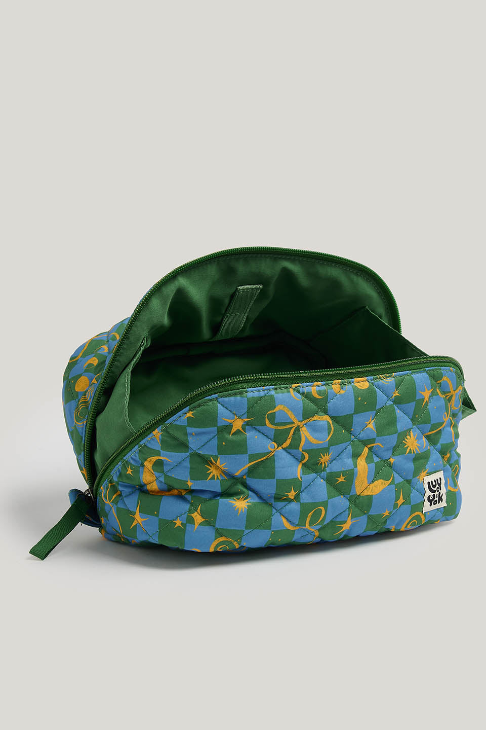 Makari - Open Washbag in Celestial Checkerboard